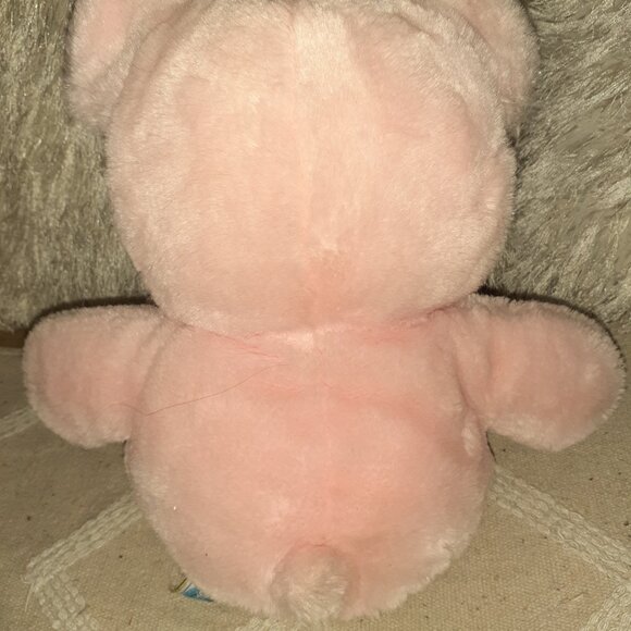 VINTAGE 1985 DAKIN PINK VERY SOFT CUDDLY PLUSH TEDDY BEAR 14" STUFFED ANIMAL - Picture 5 of 7